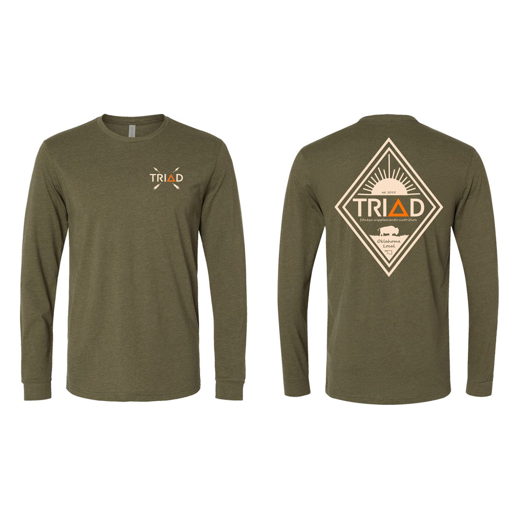 Green Long Sleeve Outdoors Shirt